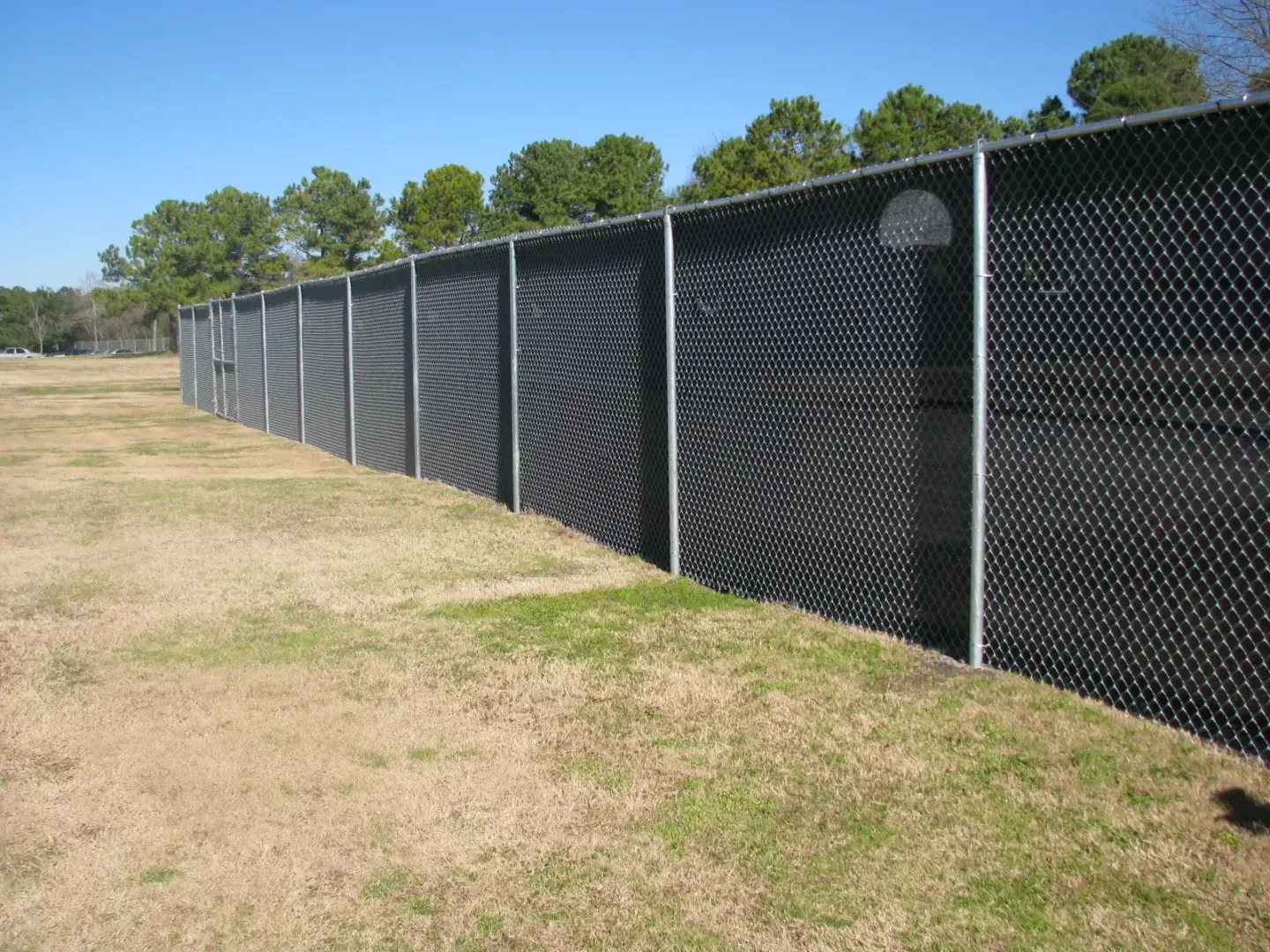 Commercial Chainlink 8' high with mesh