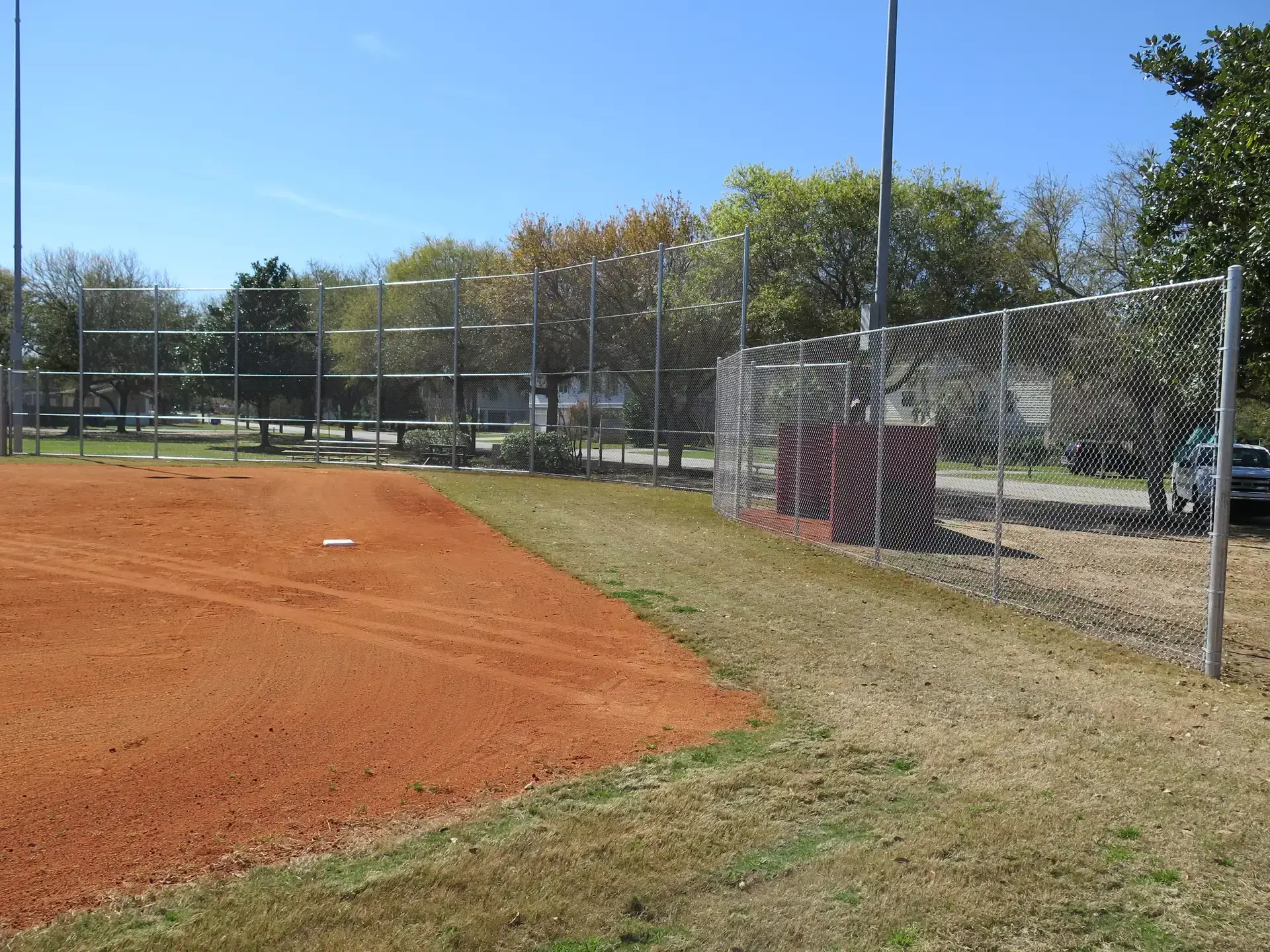 Ball park chain link fence in charleston sc